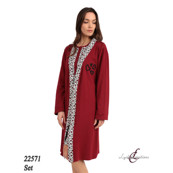 LYDIA CREATIONS  SET ΡΟΜΠΑ-NYXTIKO ΓΥΝΑΙΚΕΙO ΒΑΜΒΑΚΕΡO 22571  ΓΚΡΕΝΑ ΠΡΟΪΟΝΤΑ