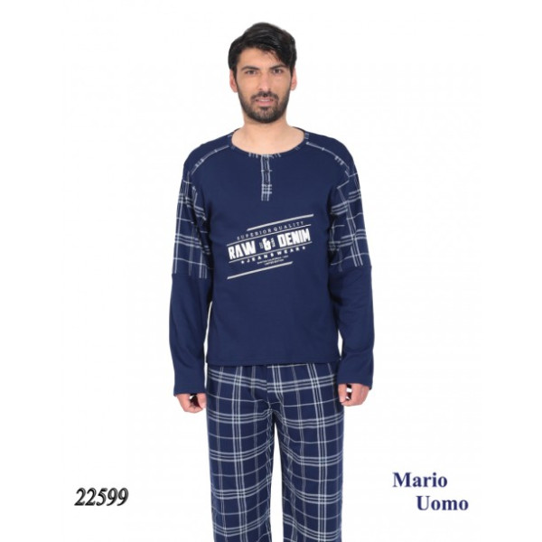 ΠΥΖΑΜΑ ΑΝΔΡΙΚΗ LYDIA CREATIONS MARIO UOMO ΒΑΜΒΑΚΕΡΗ 22599 ΠΡΟΪΟΝΤΑ