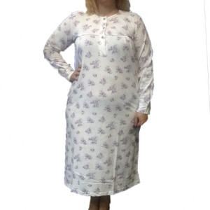 CLASSIC NIGHTGOWN COTTON PYJAMA WOMEN