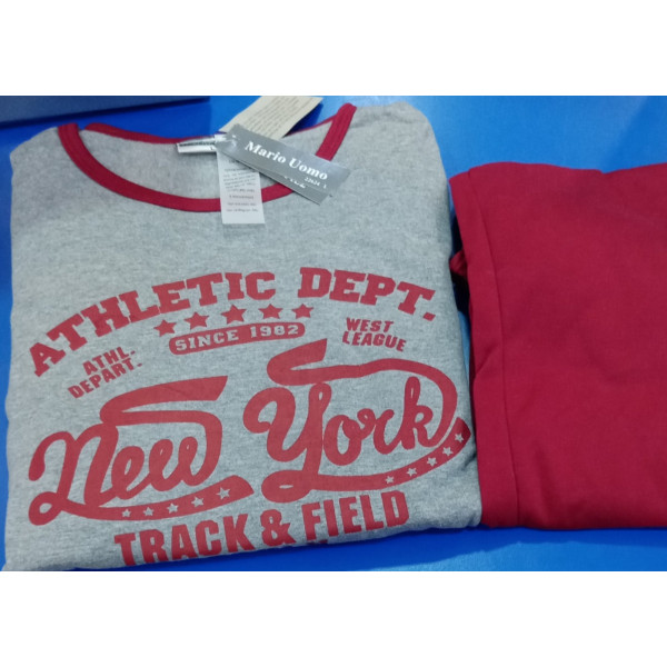 ΠΥΖΑΜΑ ΑΝΔΡΙΚΗ LYDIA CREATIONS MARIO UOMO ΒΑΜΒΑΚΕΡΗ  ΦΟΥΤΕΡ 22624 γκρενα ΠΡΟΪΟΝΤΑ