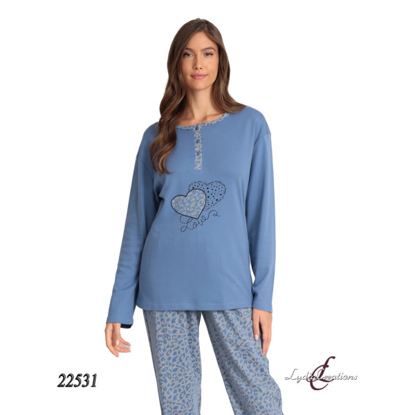 LYDIA CREATIONS ΠΥΖΑΜΑ ΓΥΝΑΙΚΕΙΑ ΒΑΜΒΑΚΕΡΗ 22531 ΜΠΛΕ ΠΡΟΪΟΝΤΑ LYDIA CREATIONS ΠΥΖΑΜΑ ΓΥΝΑΙΚΕΙΑ ΒΑΜΒΑΚΕΡΗ 22531 ΜΠΛΕ ΠΡΟΪΟΝΤΑ